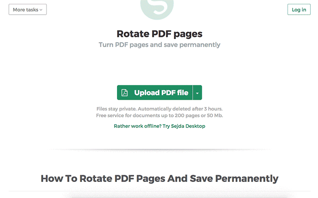 how to rotate pdf document s